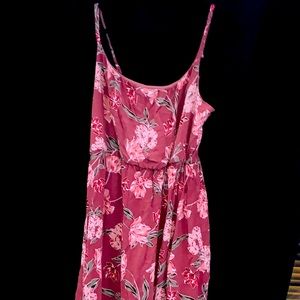 Pink floral dress